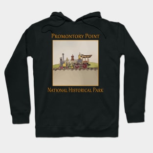 Steam engine at Promontory Point National Historical Park in Utah Hoodie